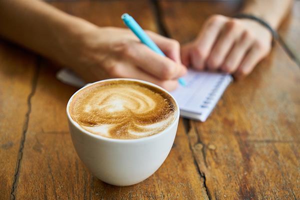 La tasse de l'écrivaine...